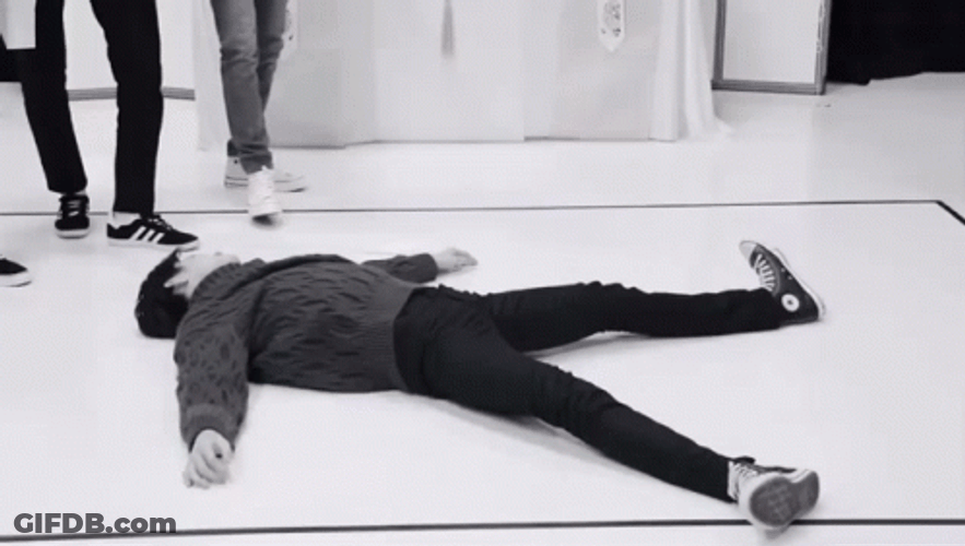 Passed Out Guy Game Over GIF