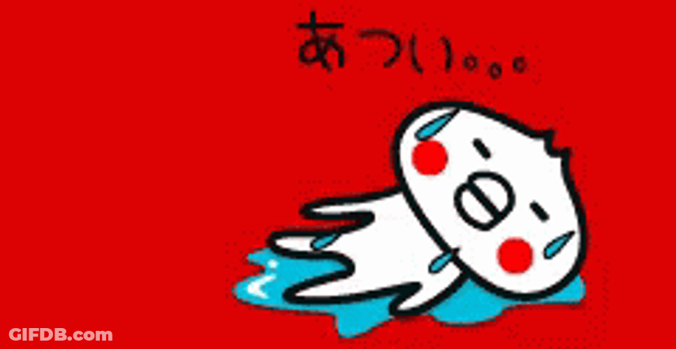 Passed Out Kawaii Heat Stroke GIF