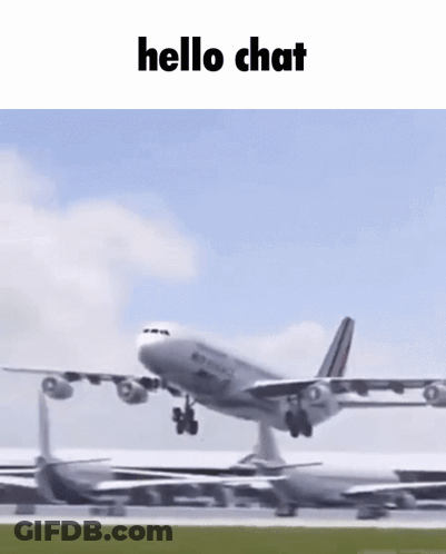 Passenger Jet Taking Off GIF