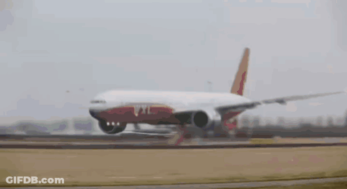 Passenger Jet Taking Off GIF
