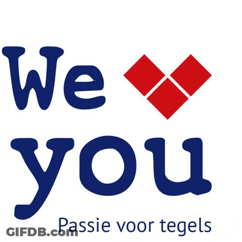 Passie Voor Tegels We Love You GIF
