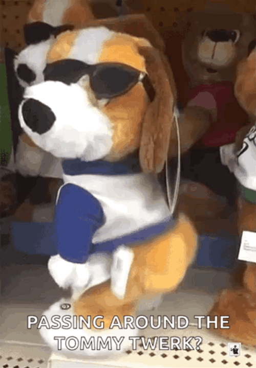 Passing Around The Tommy Twerking Dog GIF