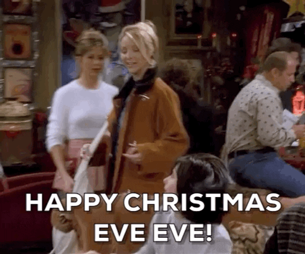 Passing Girl Merry Christmas Eve GIF