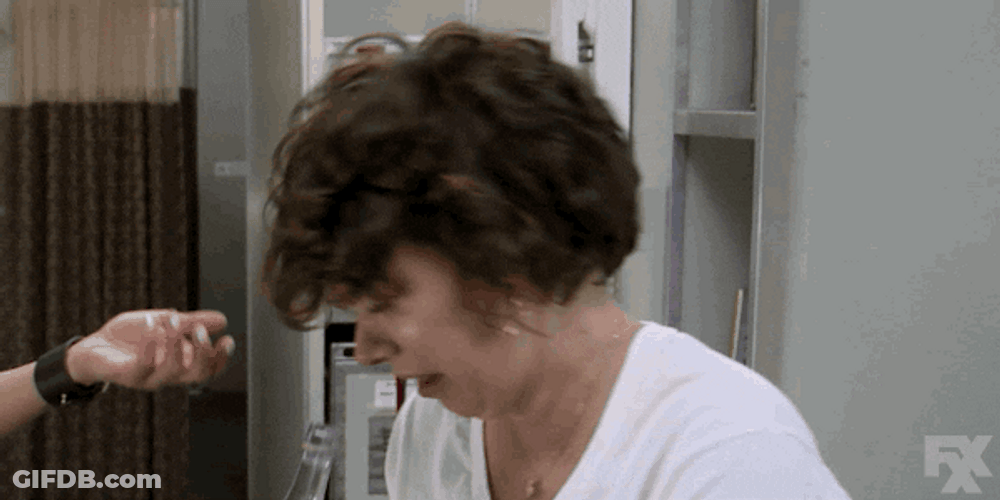 Passing Out Drunk The Waitress GIF