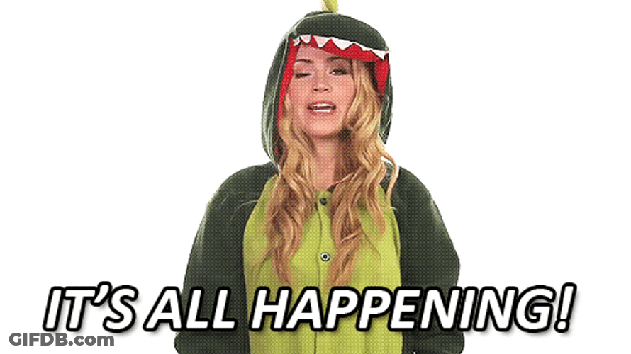 Passing Out It's All Happening Dinosaur GIF