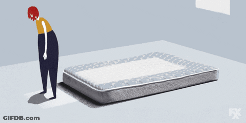 Passing Out Tired Mattress Sleep GIF