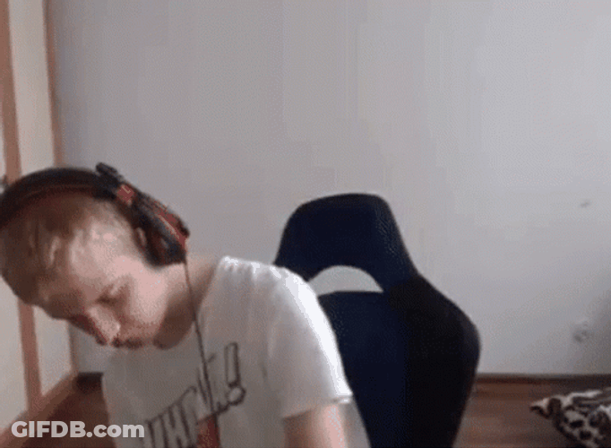 Passing Out Video Gamer Player Sleep GIF