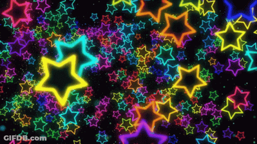 Passing Rainbow Star GIF