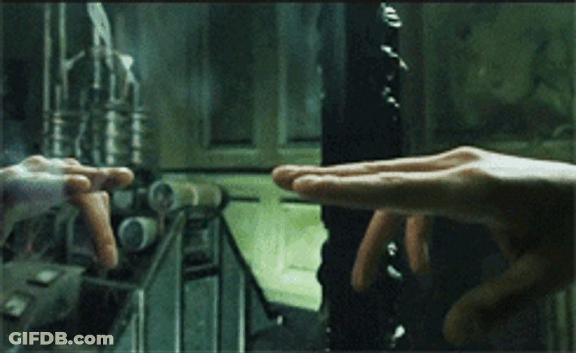 Passing Through A Mirror GIF