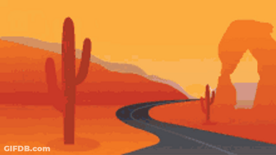 Passing Woman Cool Cool Cool Painted Background GIF