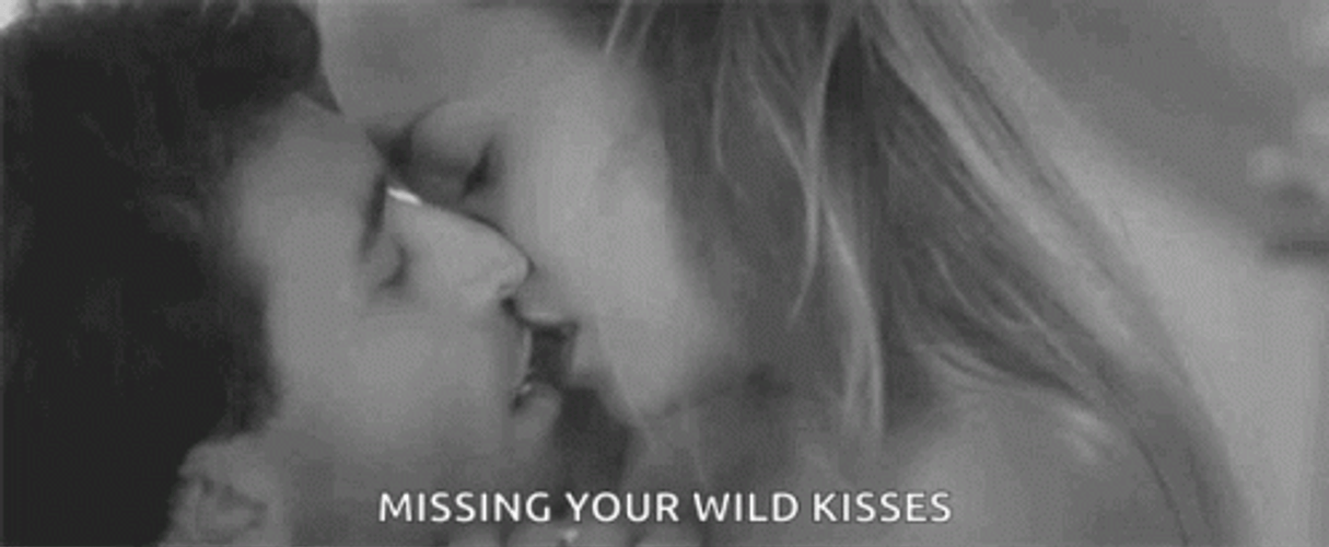 Passionate And Wild Hot Kisses GIF