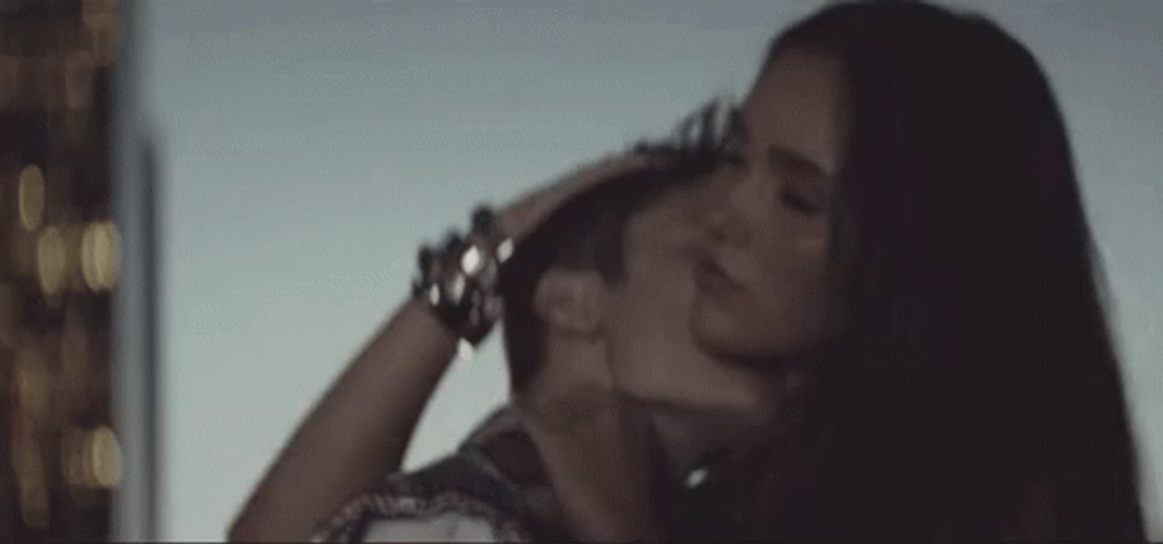Passionate Guy Hickey Neck Kisses GIF