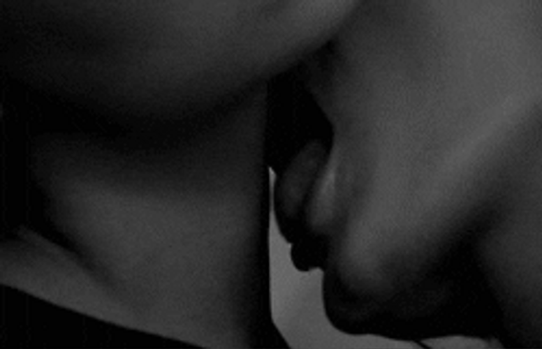 Passionate Hickey Neck Bites GIF