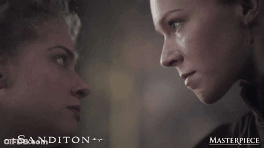 Passionate Stare Down Sanditon Series GIF