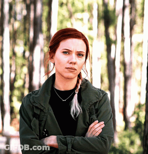 Passive Natasha Romanoff Crossed Arms GIF