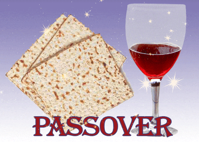 Passover Wine And Matzo GIF
