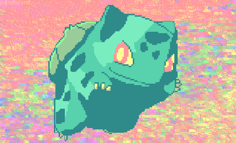 Pastel Bulbasaur GIF