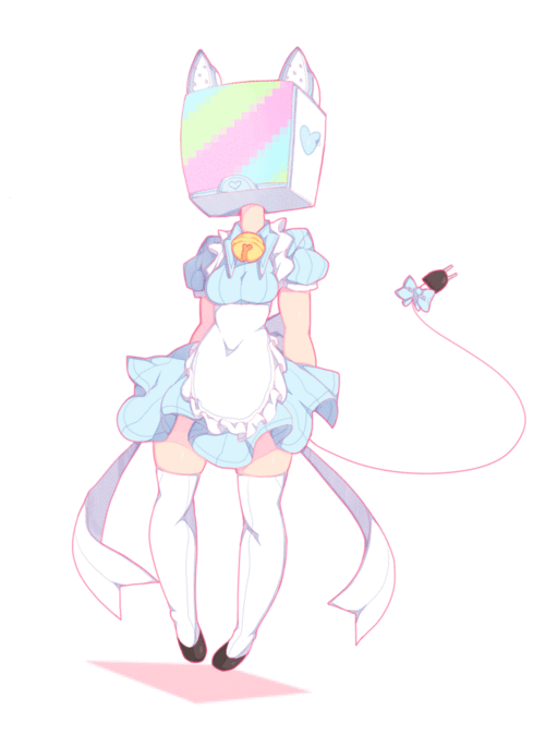 Pastel Cat Human GIF