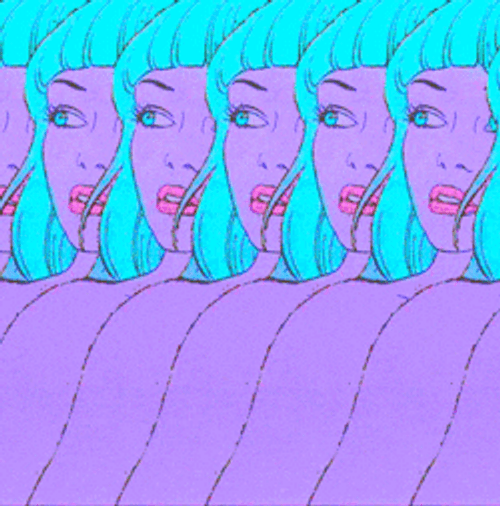 Pastel Lady Loop GIF