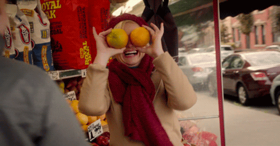 Pastel Orange Aesthetic Funny Amy Poehler GIF