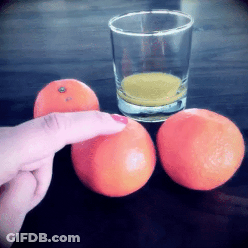 Pastel Orange Juice Aesthetic GIF