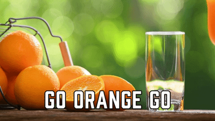 Pastel Orange Juice Poured Aesthetic GIF