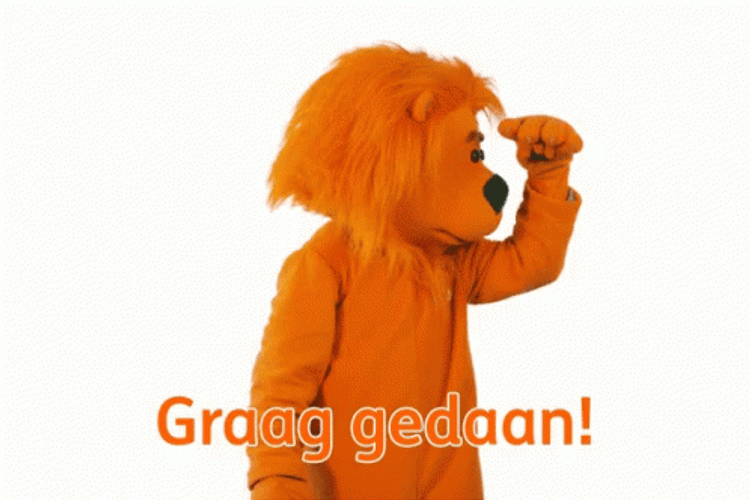 Pastel Orange Lion Suit Aesthetic GIF