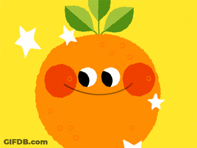 Pastel Orange Sweet Smile Aesthetic GIF