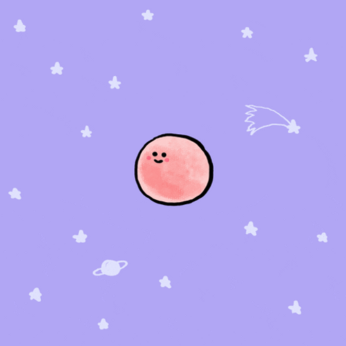 Pastel Pink Full Moon GIF