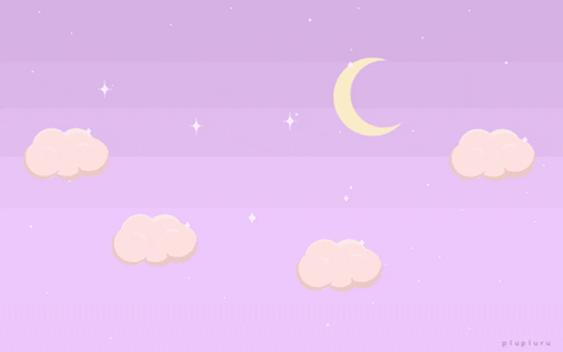 Pastel Pink Night Sky GIF