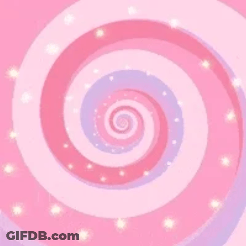 Pastel Spiral Hypnosis Stars Purple Pink Aesthetic GIF
