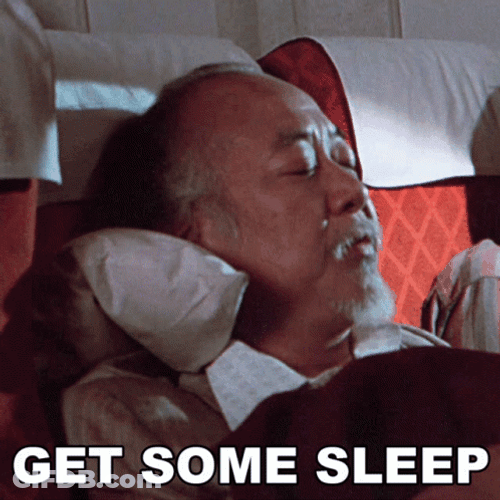 Pat Morita Go To Sleep GIF