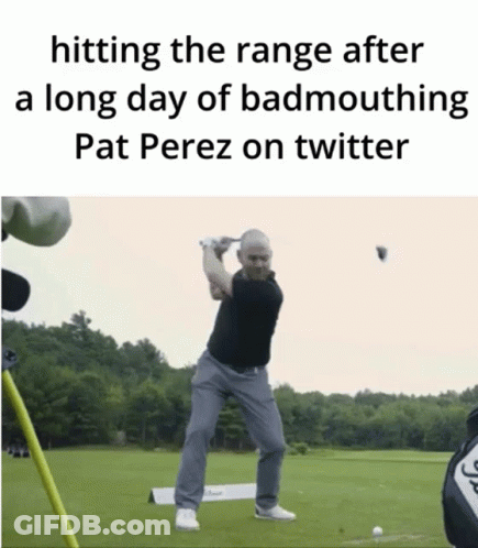 Pat Perez Hitting Range After Badmouthing Twitter GIF