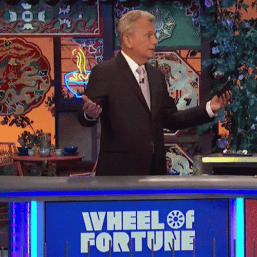 Pat Sajak Wheel Of Fortune GIF