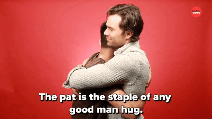 Pat Staple Man Hug Meme GIF