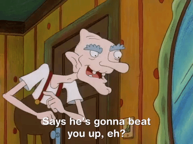 Pataki Says He's Gonna Beat You Up GIF