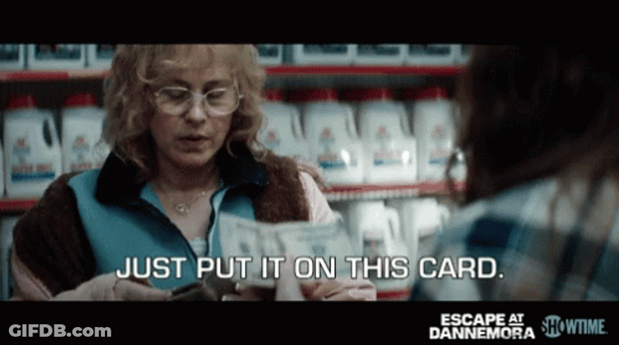 Patricia Arquette Paying With Credit Card GIF