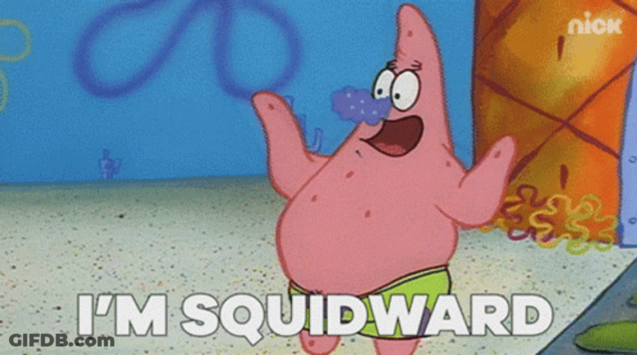 Patrick And Spongebob Dancing I'm Squidward GIF