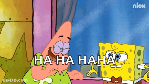 Patrick And Spongebob Laughing Ha Ha Ha Ha GIF