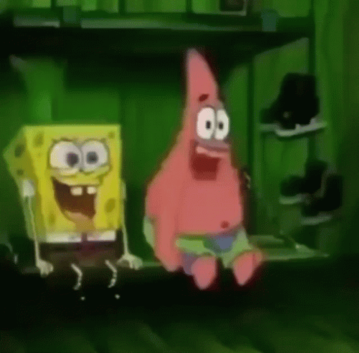 Patrick And Spongebob Nod Sunday GIF