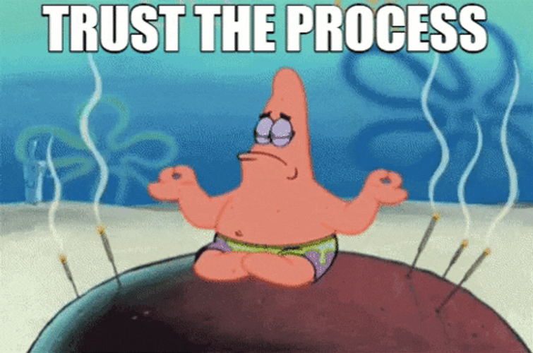 Patrick And Spongebob Waiting Meditation GIF