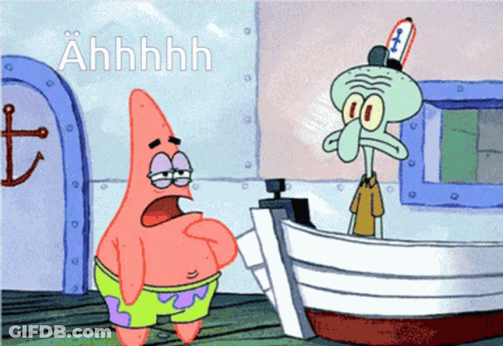 Patrick And Squidward Ahhhh GIF