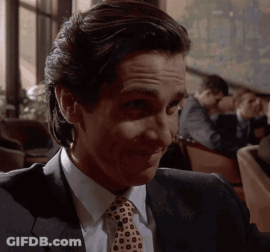 Patrick Bateman American Psycho GIF