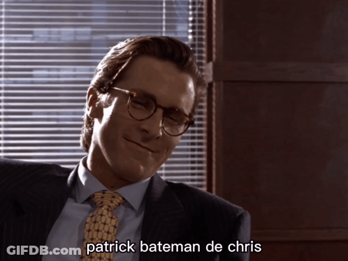 Patrick Bateman Chris Man In Suit GIF