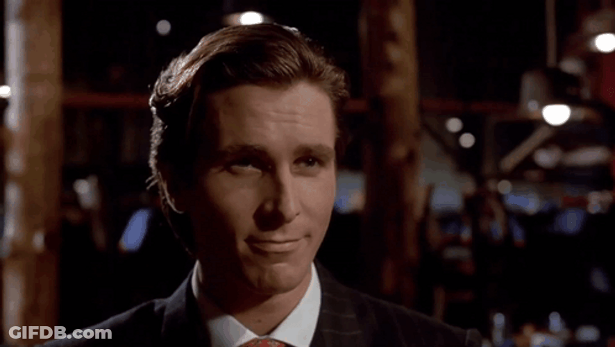 Patrick Bateman Sigma Face Meme GIF