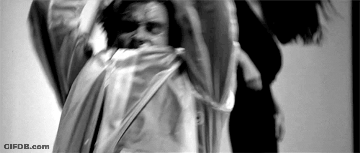 Patrick Bateman Striking At Something GIF