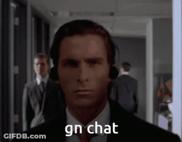 Patrick Bateman Walking Backwards GIF