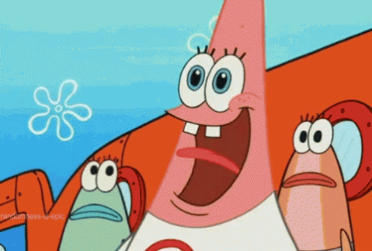 Patrick Boo Excitement GIF