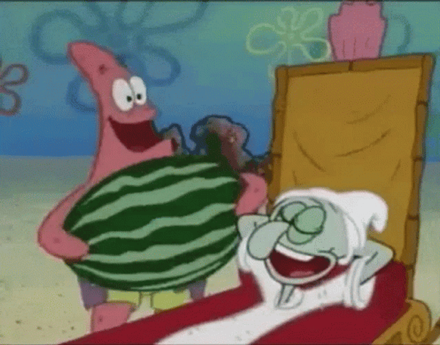 Patrick Boo Squidward GIF