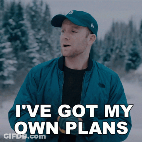 Patrick Carleton Got Own Plans GIF